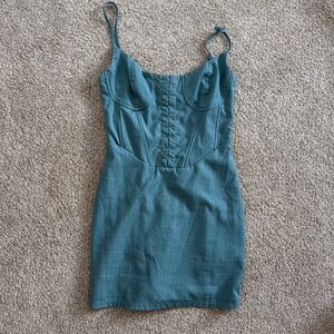 Kendall & Kyle Blue Corset Dress